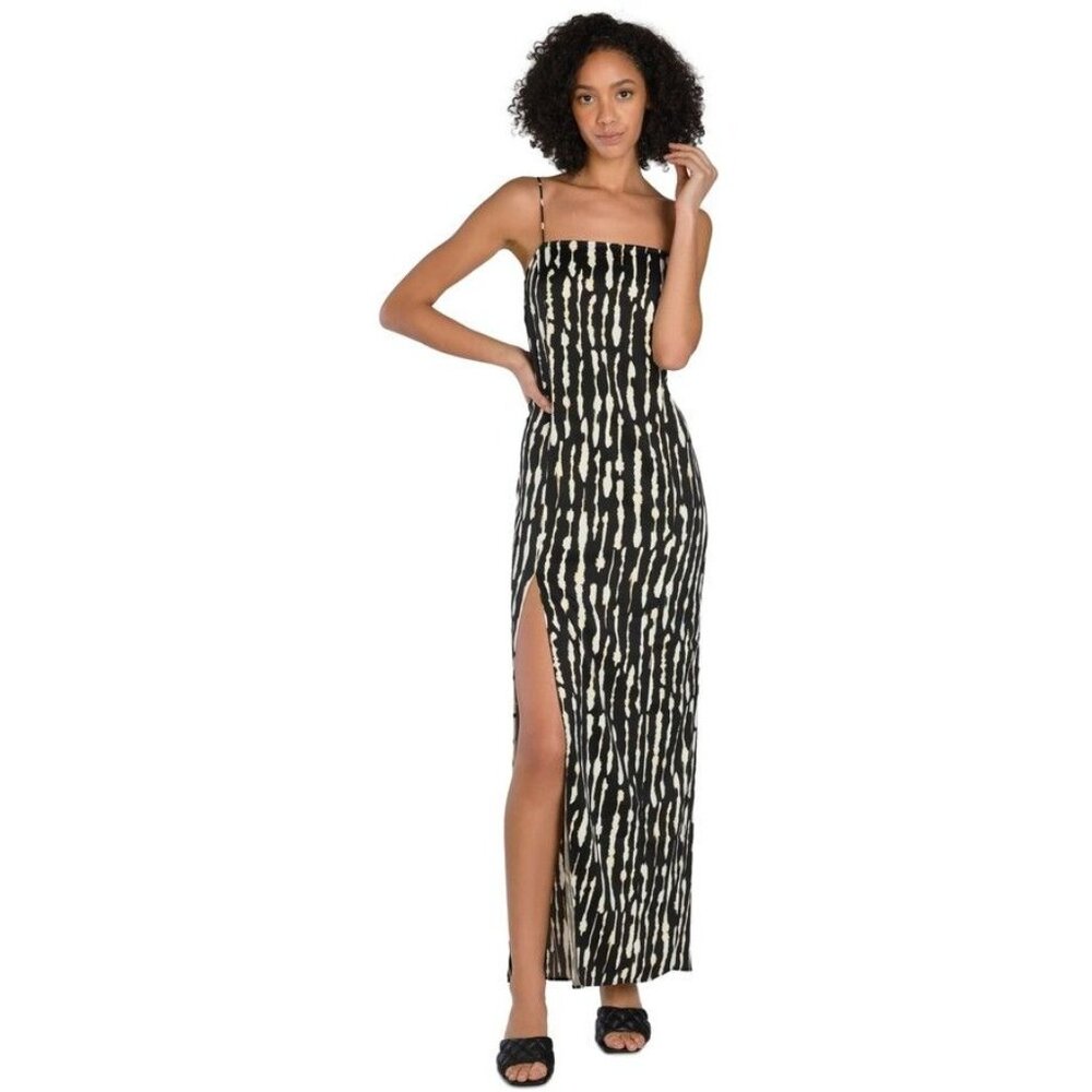 Nicole Williams English Bar lll Zebra dress Colorblock Bodycon size SMALL NEW